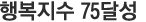 행복지수 75달성